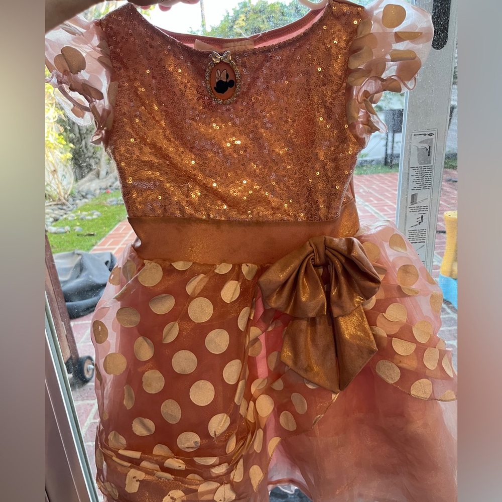 Fancy pink sparkly sequin Minnie Mouse tulle dress